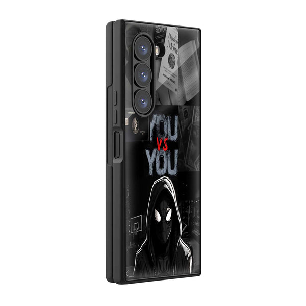 Dark Love Obsession Samsung Z Fold Glass Case