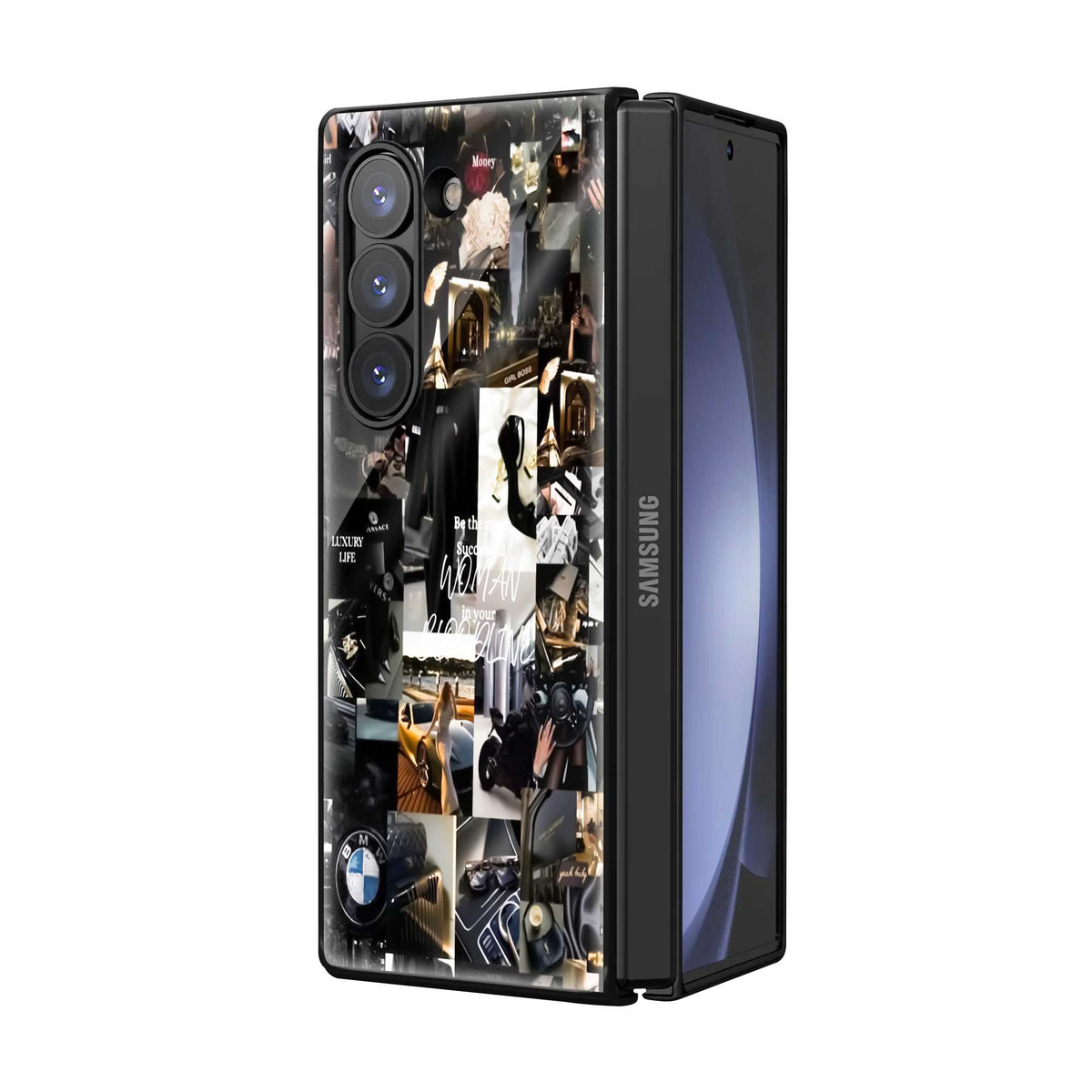 Dark Luxury Lifestyle Samsung Z Fold Glass Case