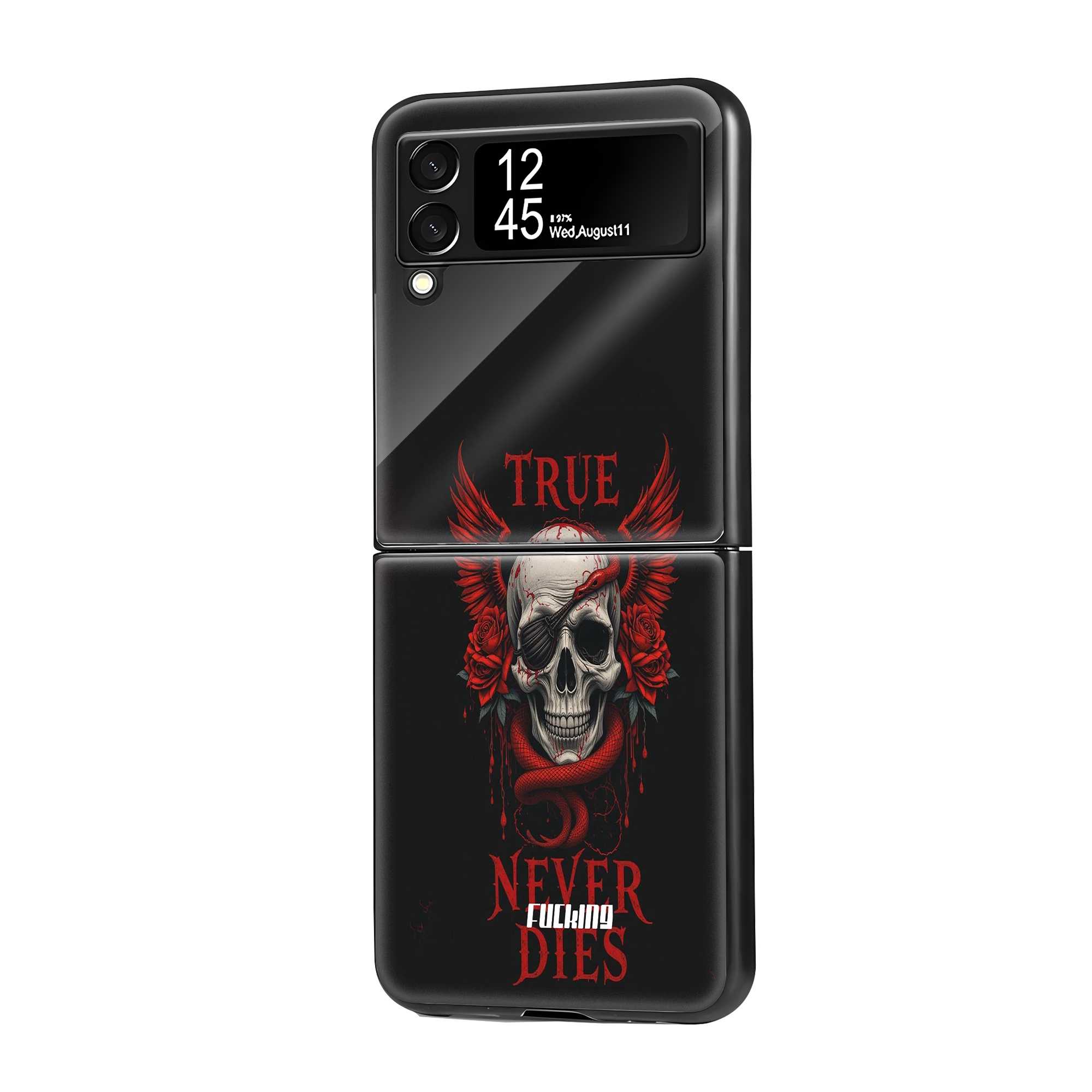 Dark Rebirth Samsung Z Flip Glass Case