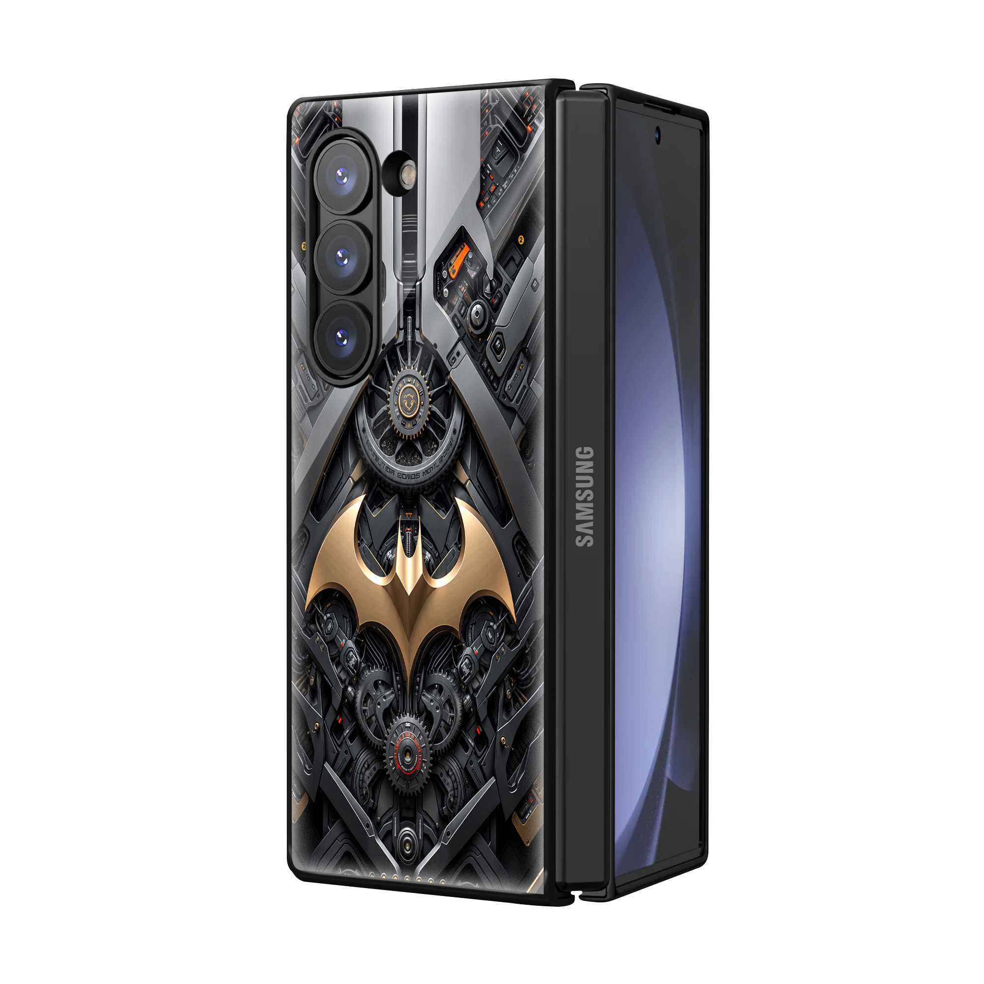 Dark Tech Samsung Z Fold Glass Case Secondary image
