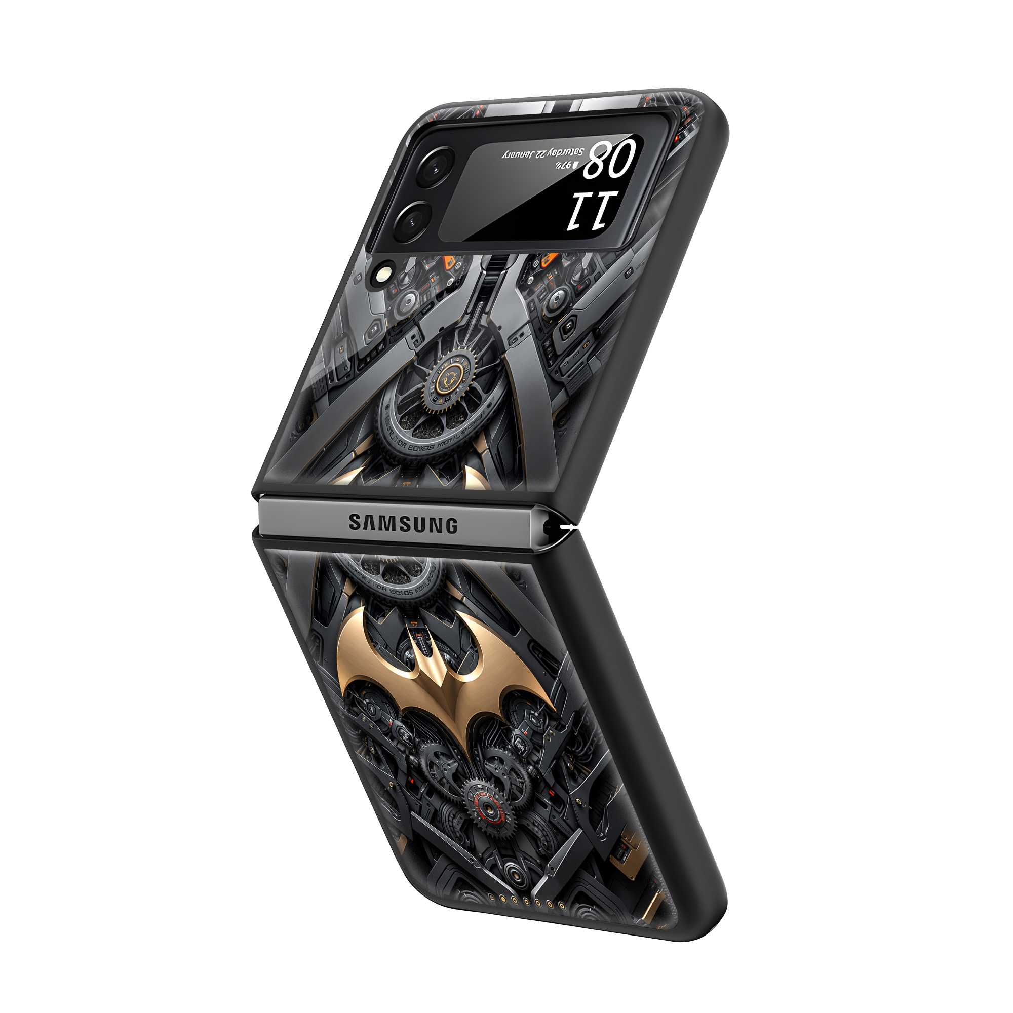 Dark Tech Samsung Z Flip Glass Case Secondary image