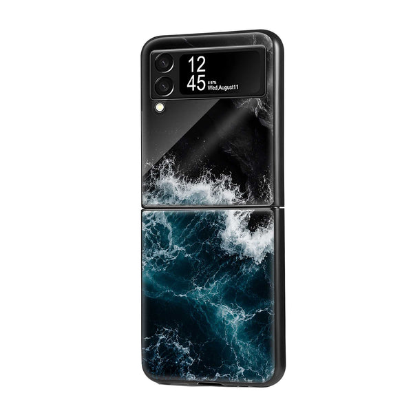 Dark Tides Samsung Z Flip Glass Case