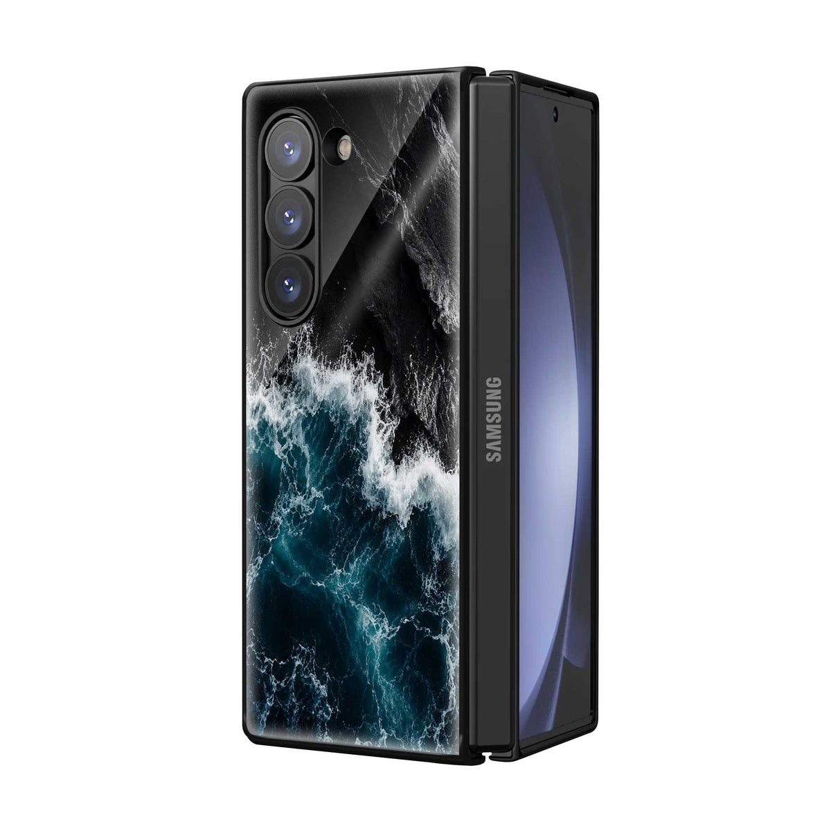 Dark Tides Samsung Z Fold Glass Case