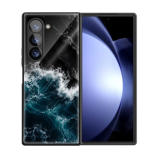 Dark Tides Samsung Z Fold Glass Case