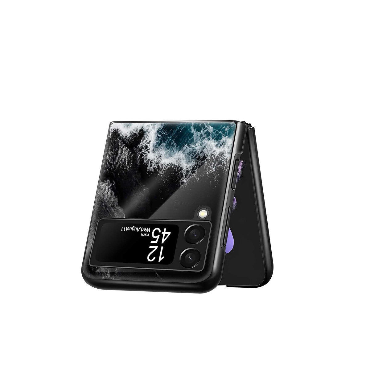 Dark Tides Samsung Z Flip Glass Case