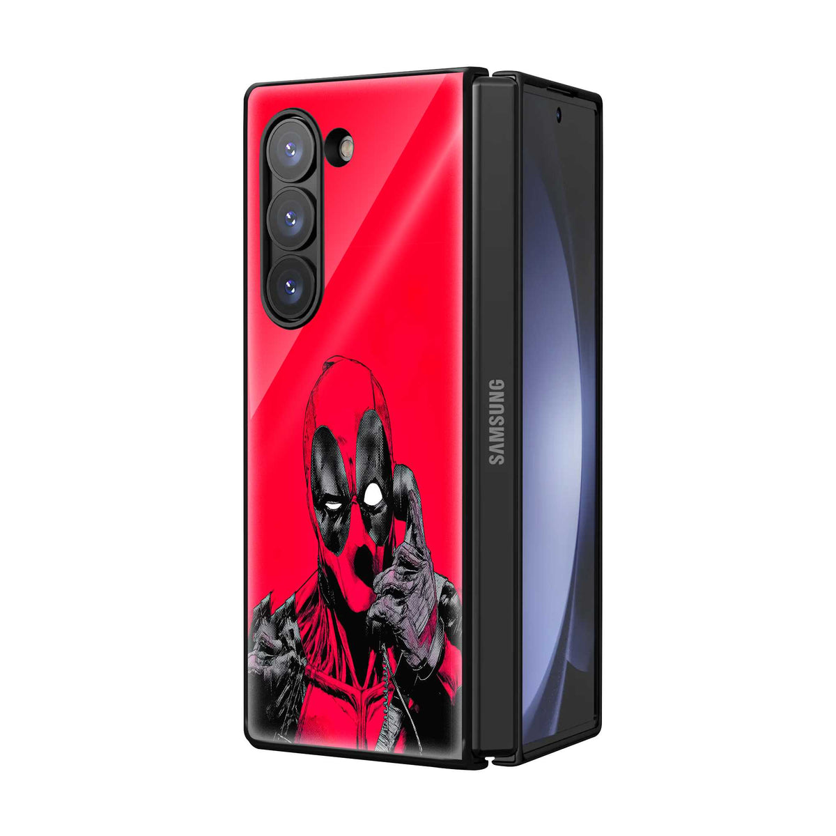 Deadpool Duo Samsung Z Fold Glass Case