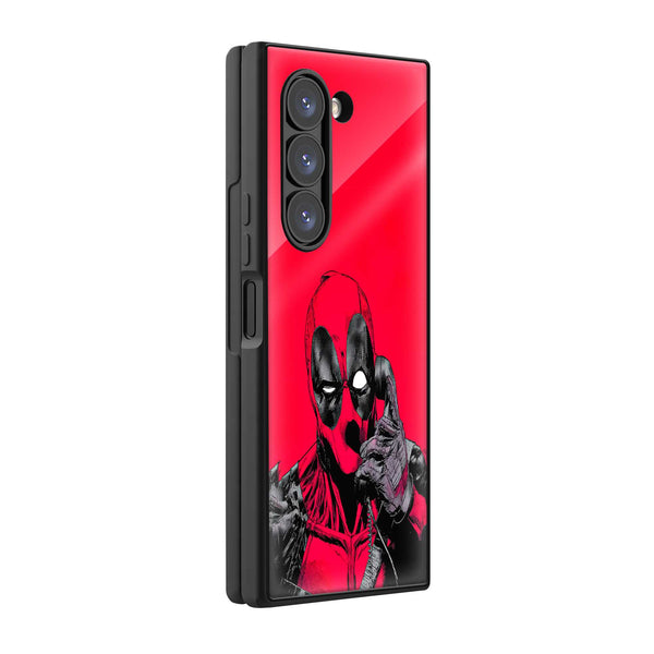 Deadpool Duo Samsung Z Fold Glass Case