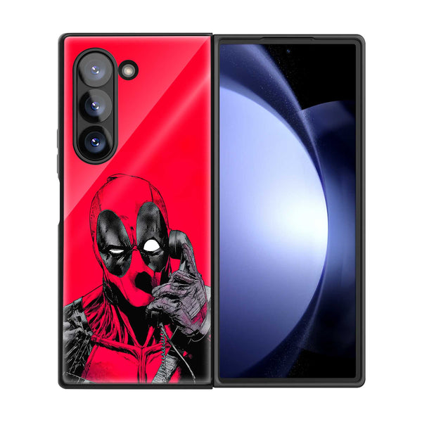 Deadpool Duo Samsung Z Fold Glass Case