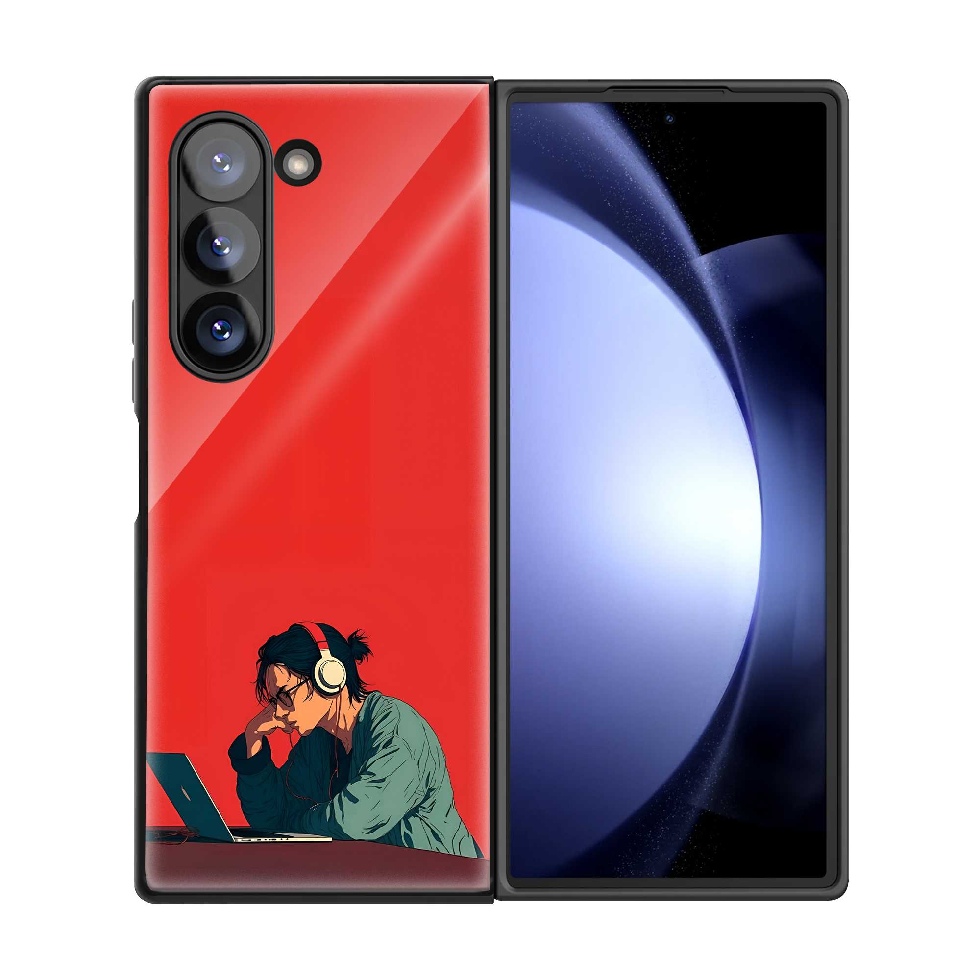 Deep Focus Samsung Z Fold Glass Case