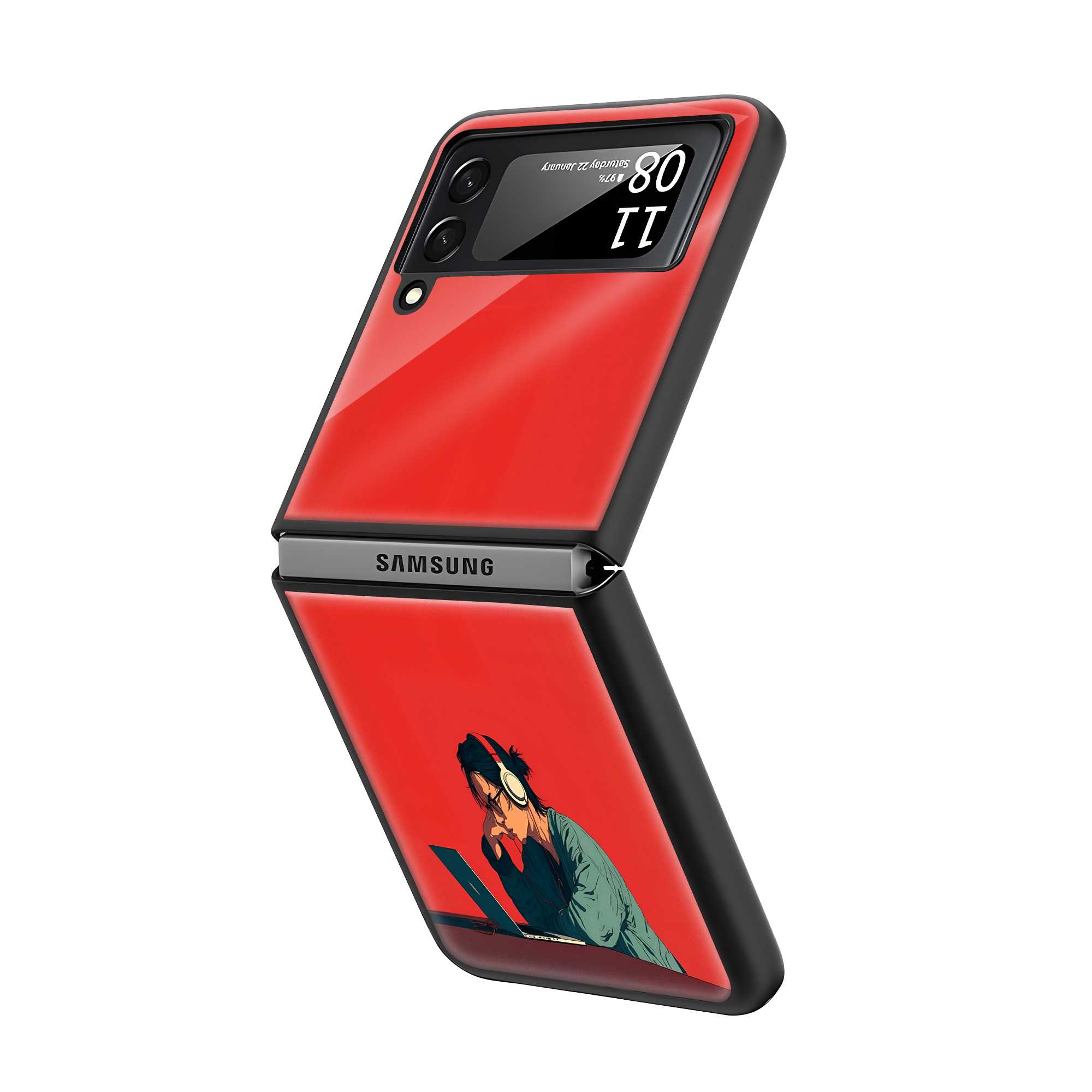 Deep Focus Samsung Z Flip Glass Case