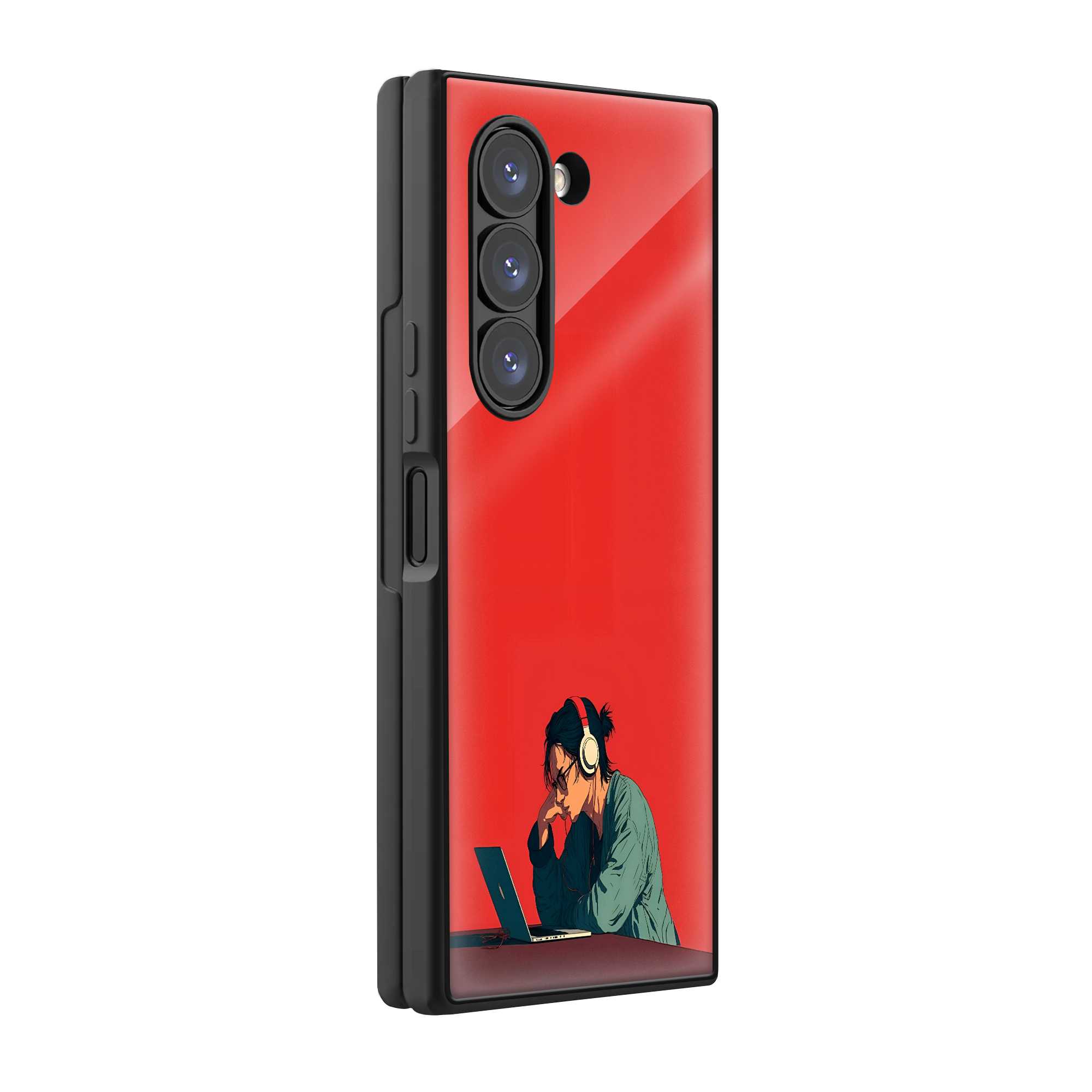 Deep Focus Samsung Z Fold Glass Case