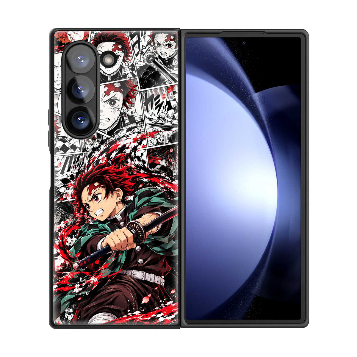 Demon Slayer Squad Samsung Z Fold Glass Case