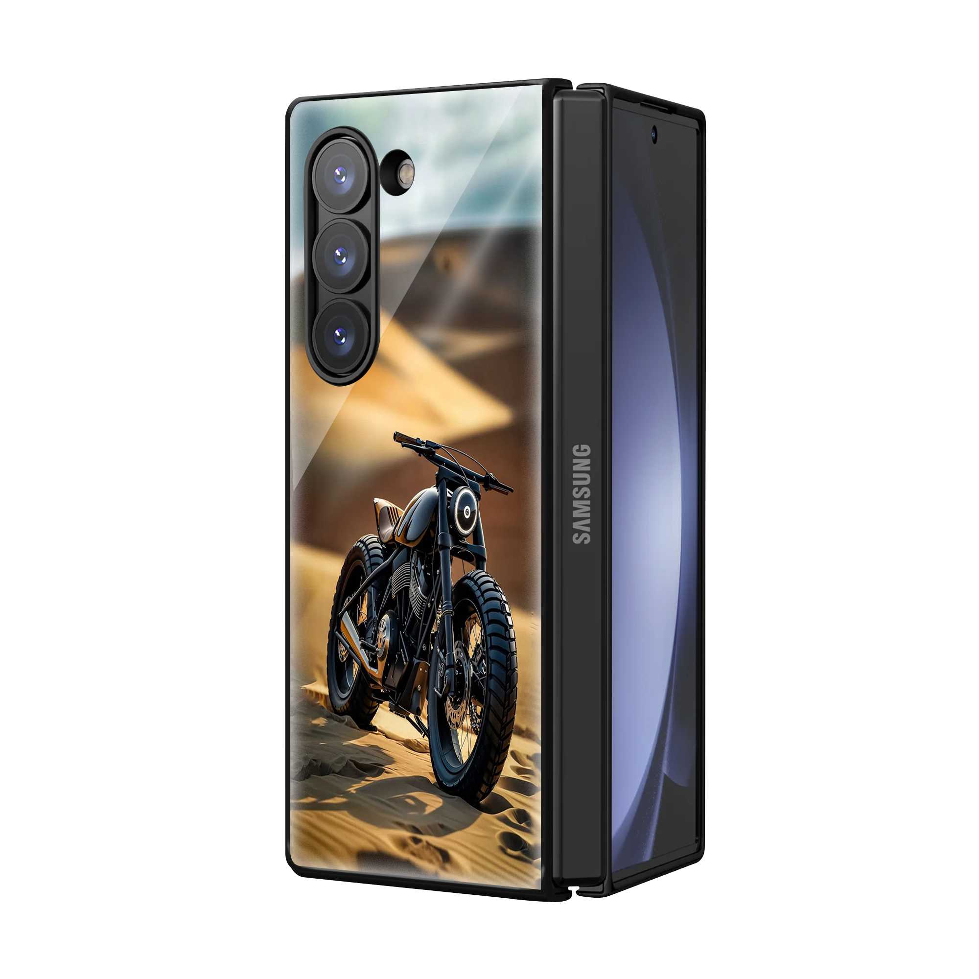 Desert Ride Samsung Z Fold Glass Case