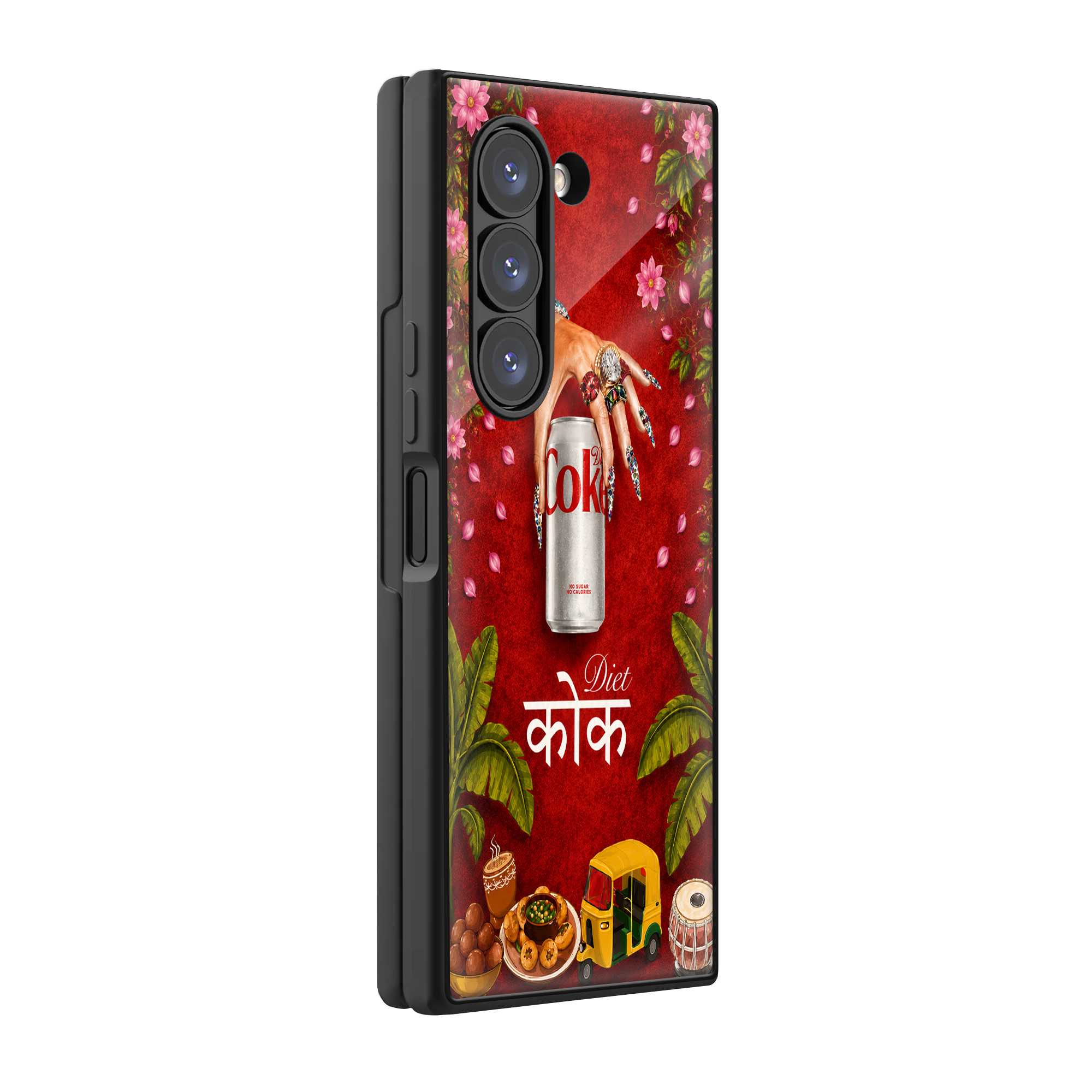 Diet Coke Mehfil Samsung Z Fold Glass Case