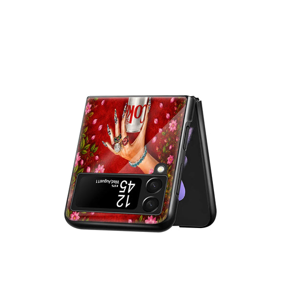 Diet Coke Mehfil Samsung Z Flip Glass Case