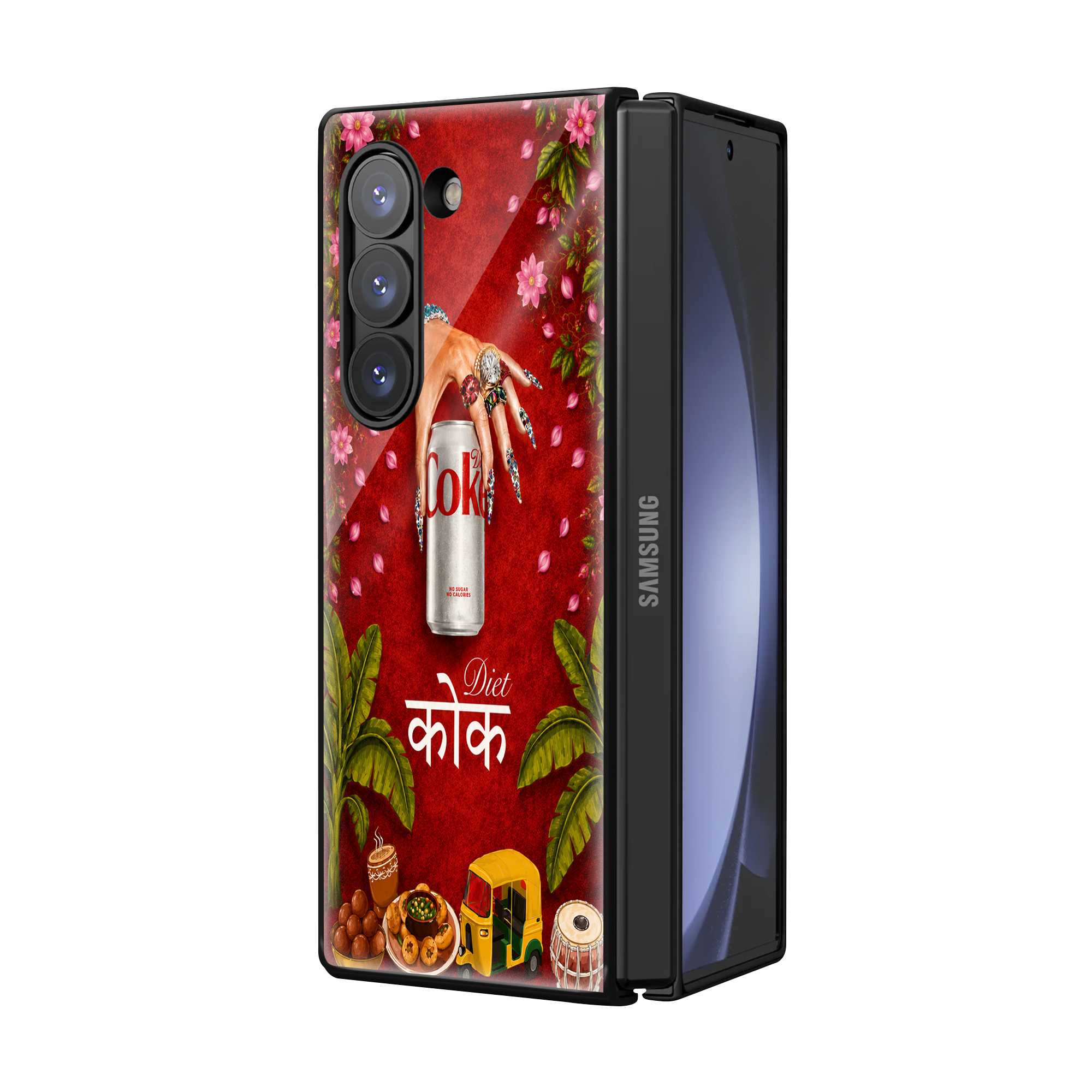 Diet Coke Mehfil Samsung Z Fold Glass Case Secondary image