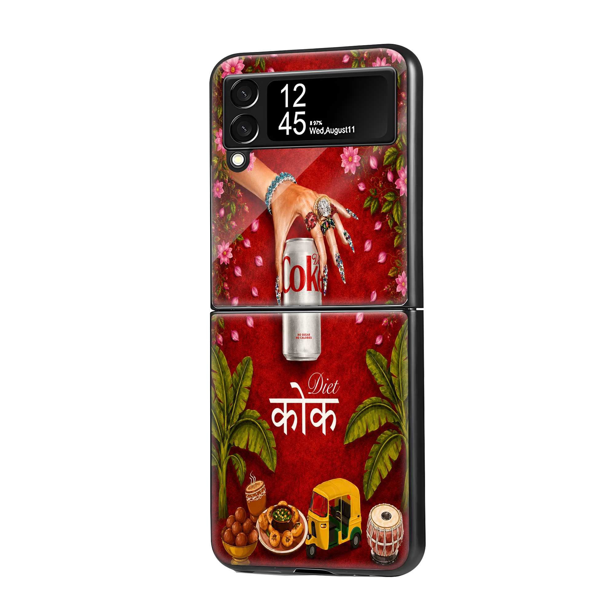 Diet Coke Mehfil Samsung Z Flip Glass Case