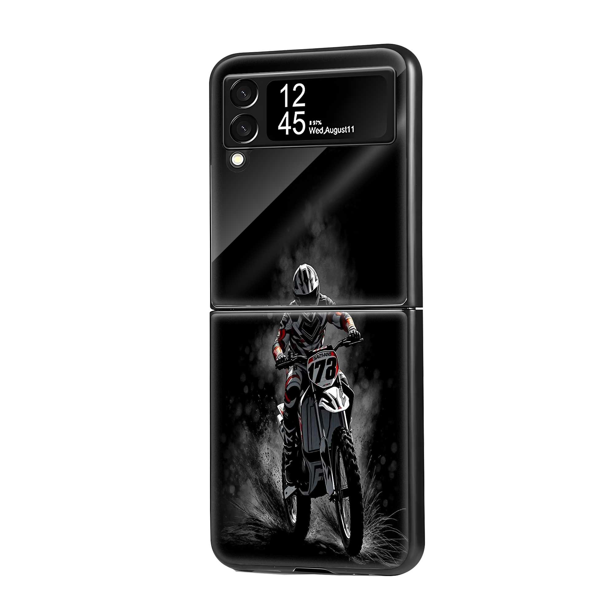 Dirt Rush Samsung Z Flip Glass Case