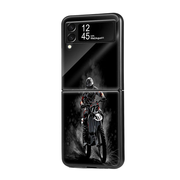 Dirt Rush Samsung Z Flip Glass Case