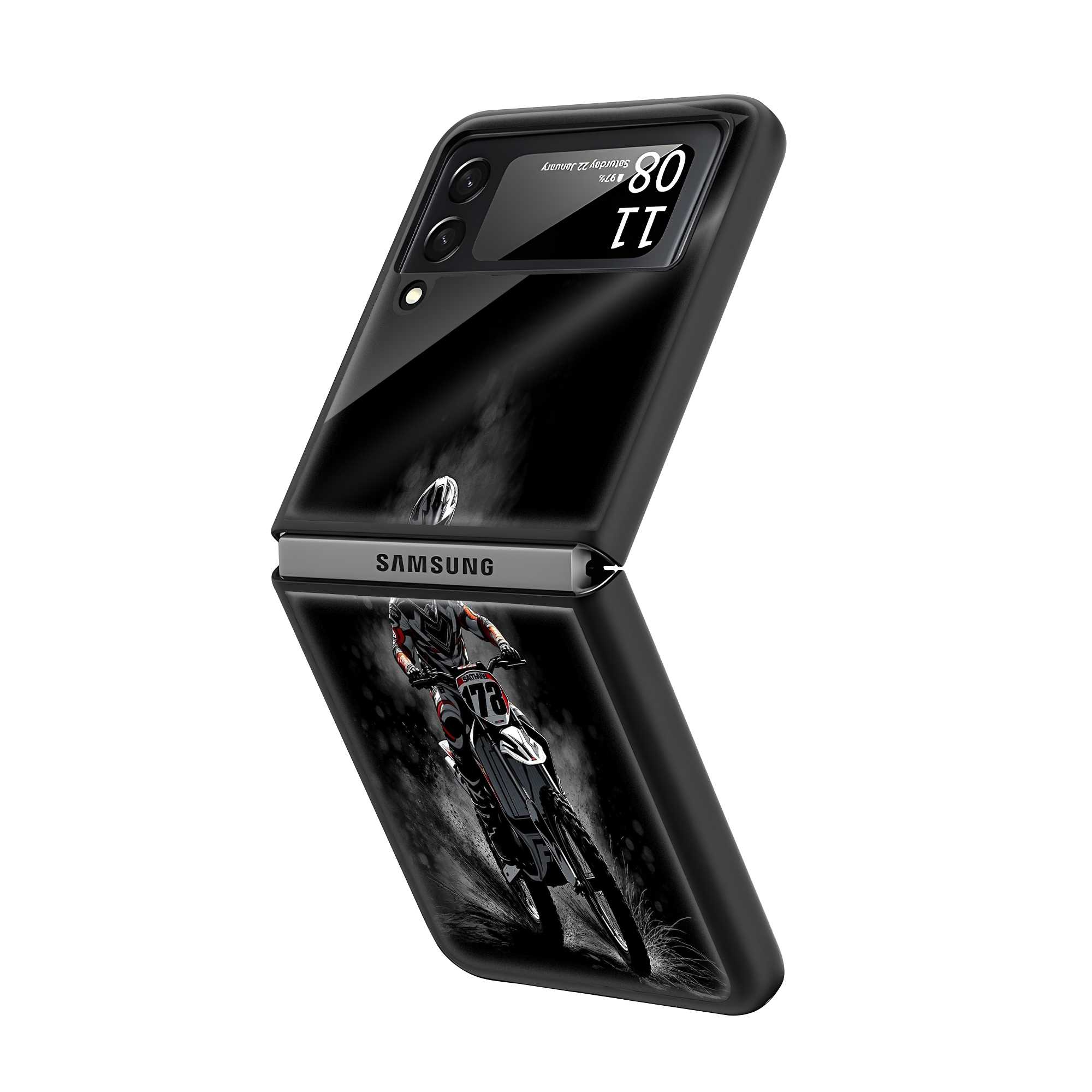 Dirt Rush Samsung Z Flip Glass Case