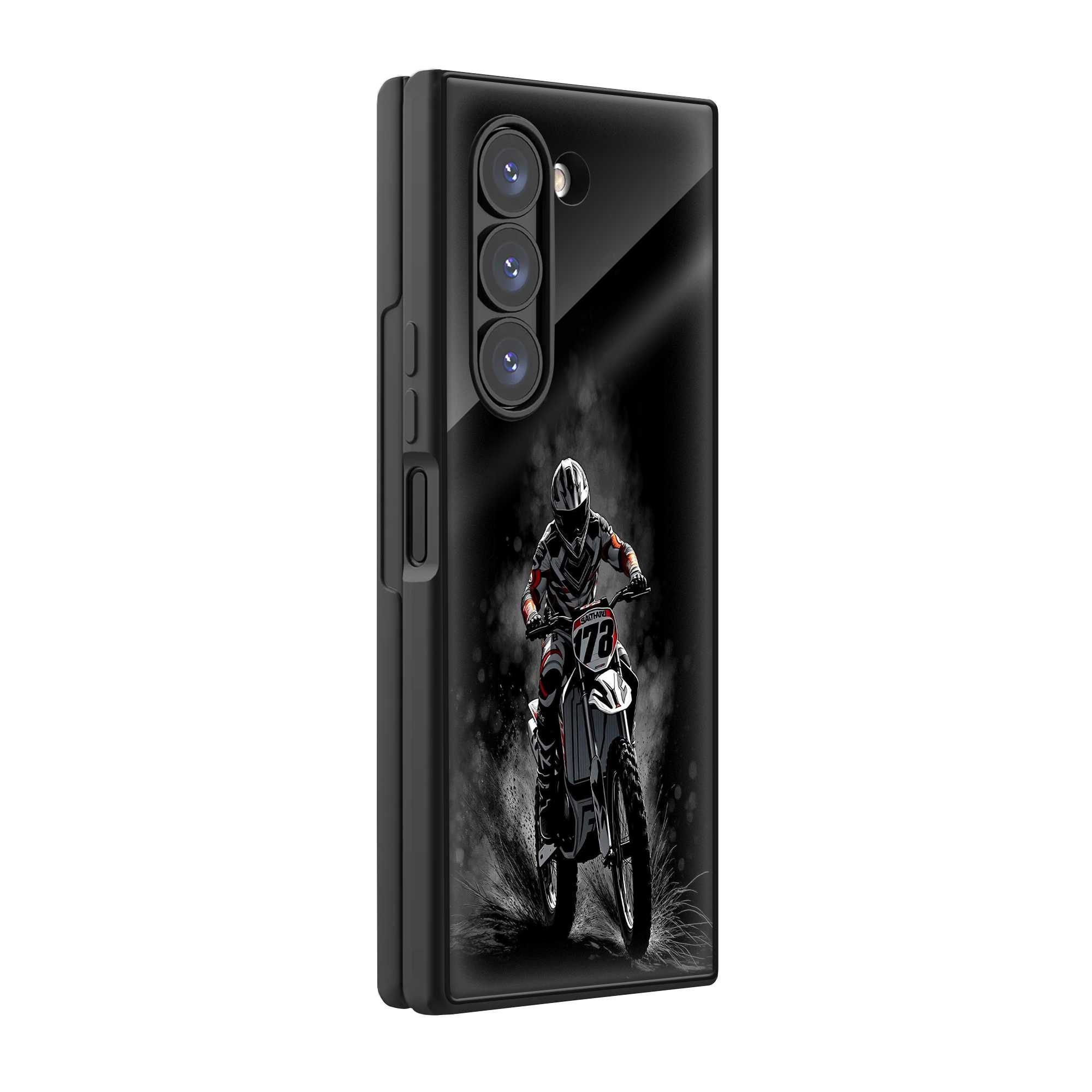 Dirt Rush Samsung Z Fold Glass Case