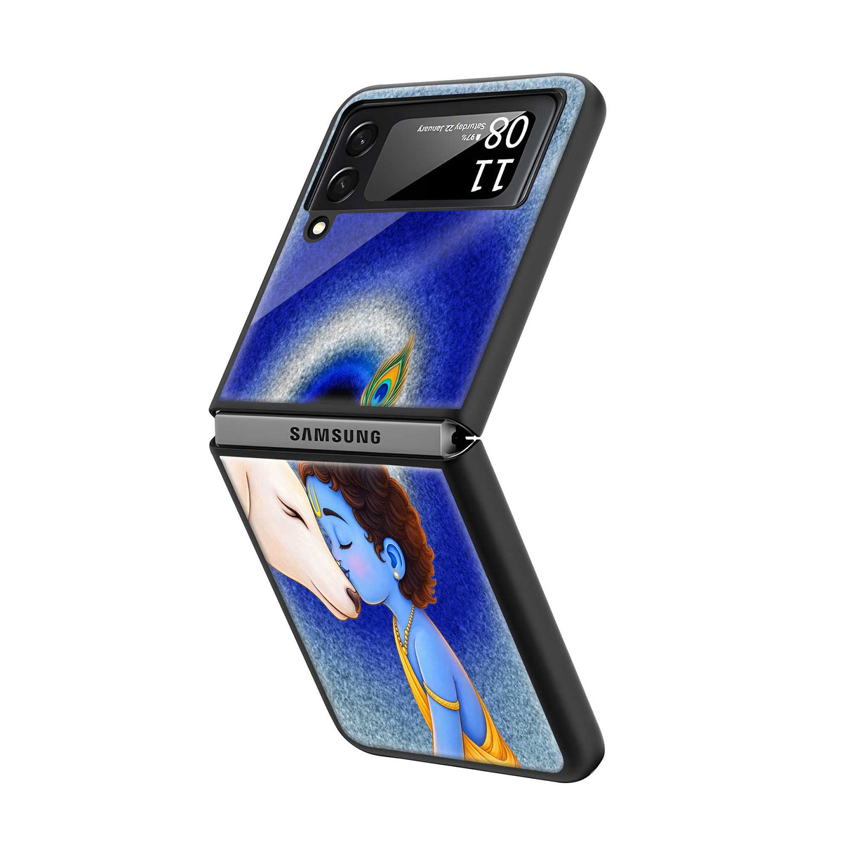 Divine Aura Samsung Z Flip Glass Case