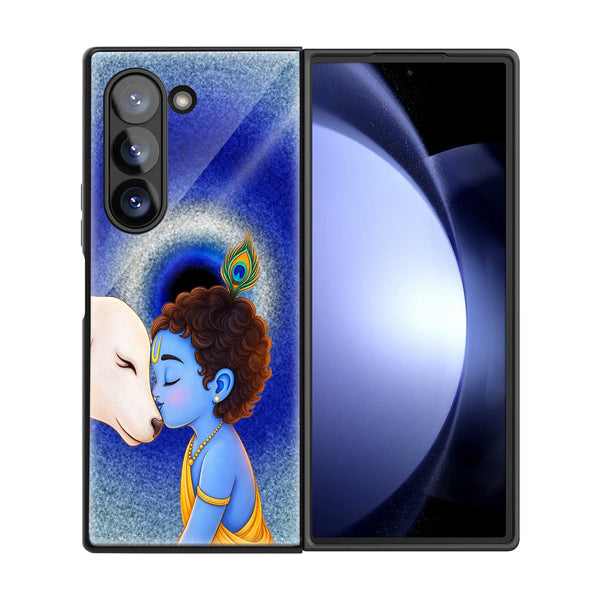 Divine Aura Samsung Z Fold Glass Case