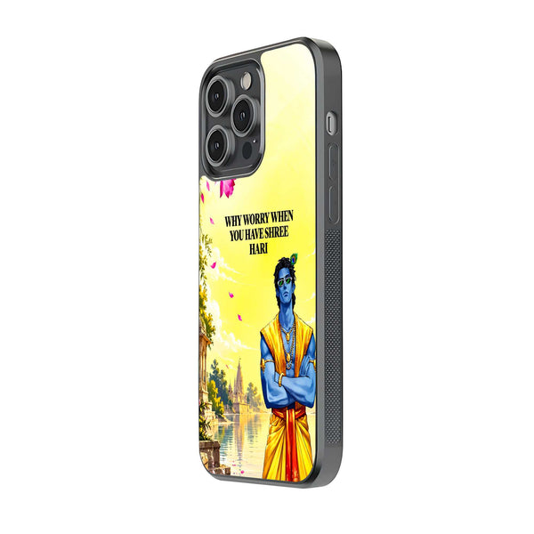Divine Krishna Thoughts Glass Case