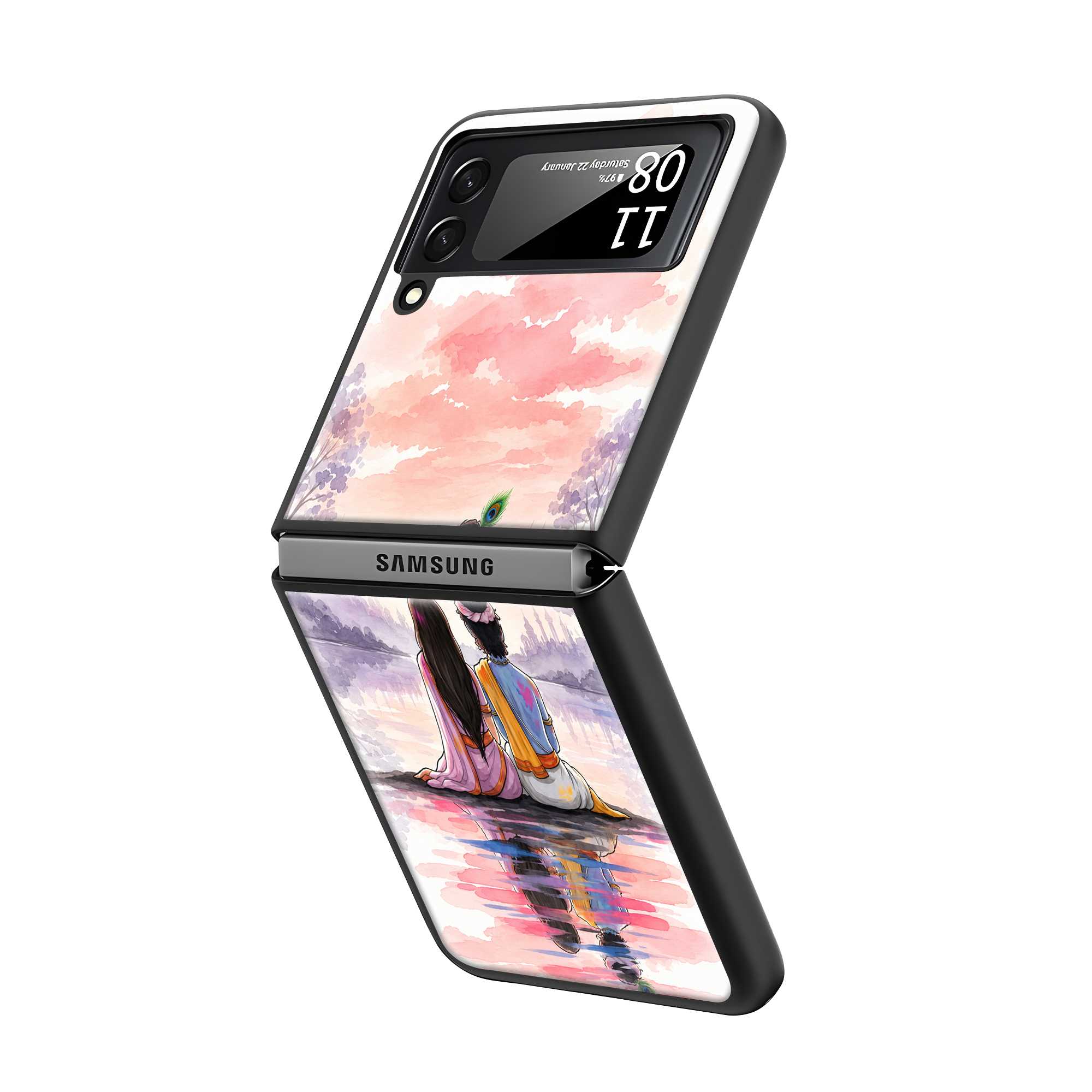 Divine Love Samsung Z Flip Glass Case