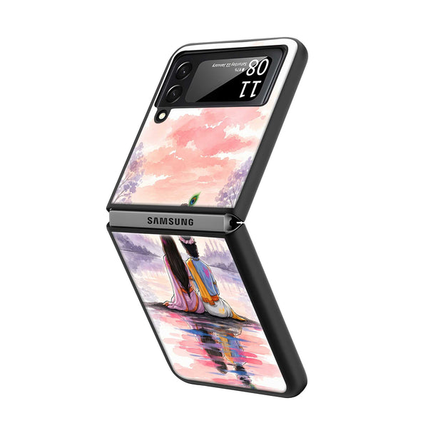 Divine Love Samsung Z Flip Glass Case