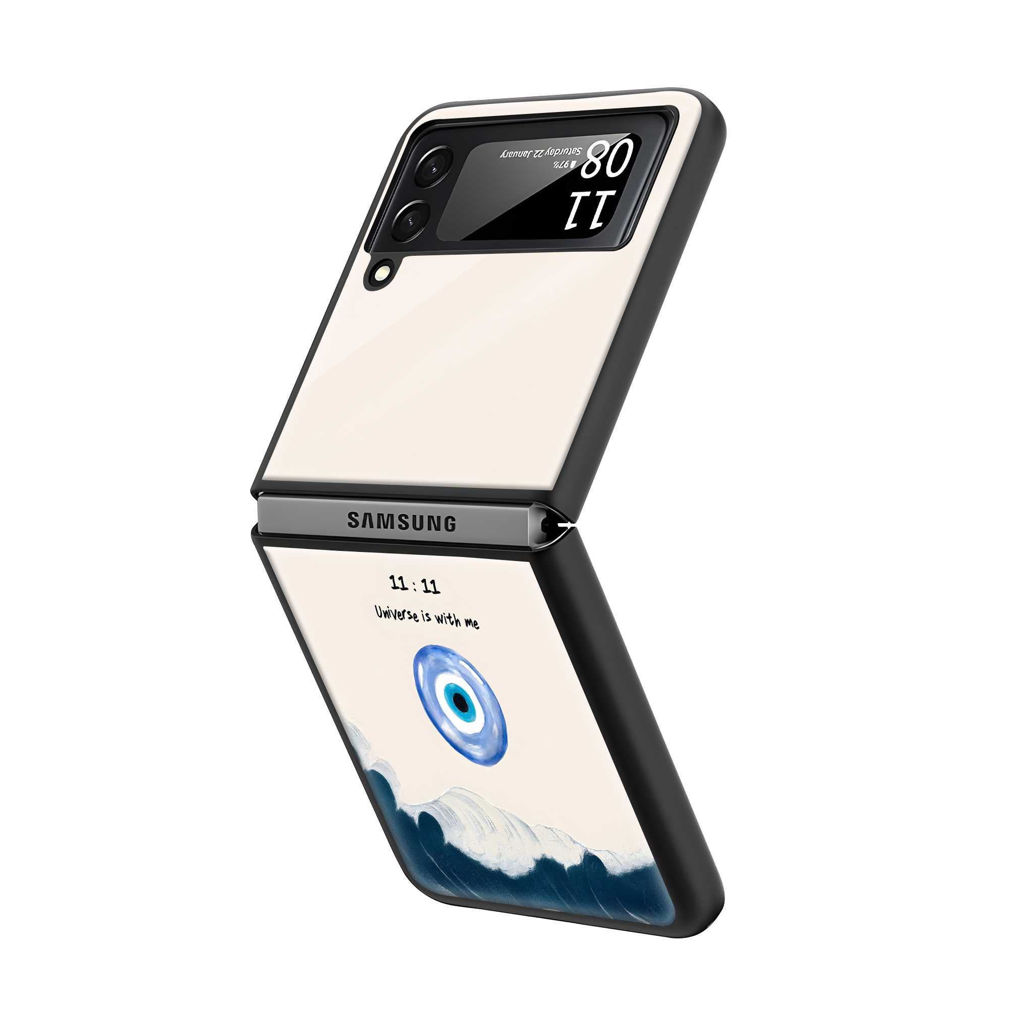 Divine Timing Samsung Z Flip Glass Case