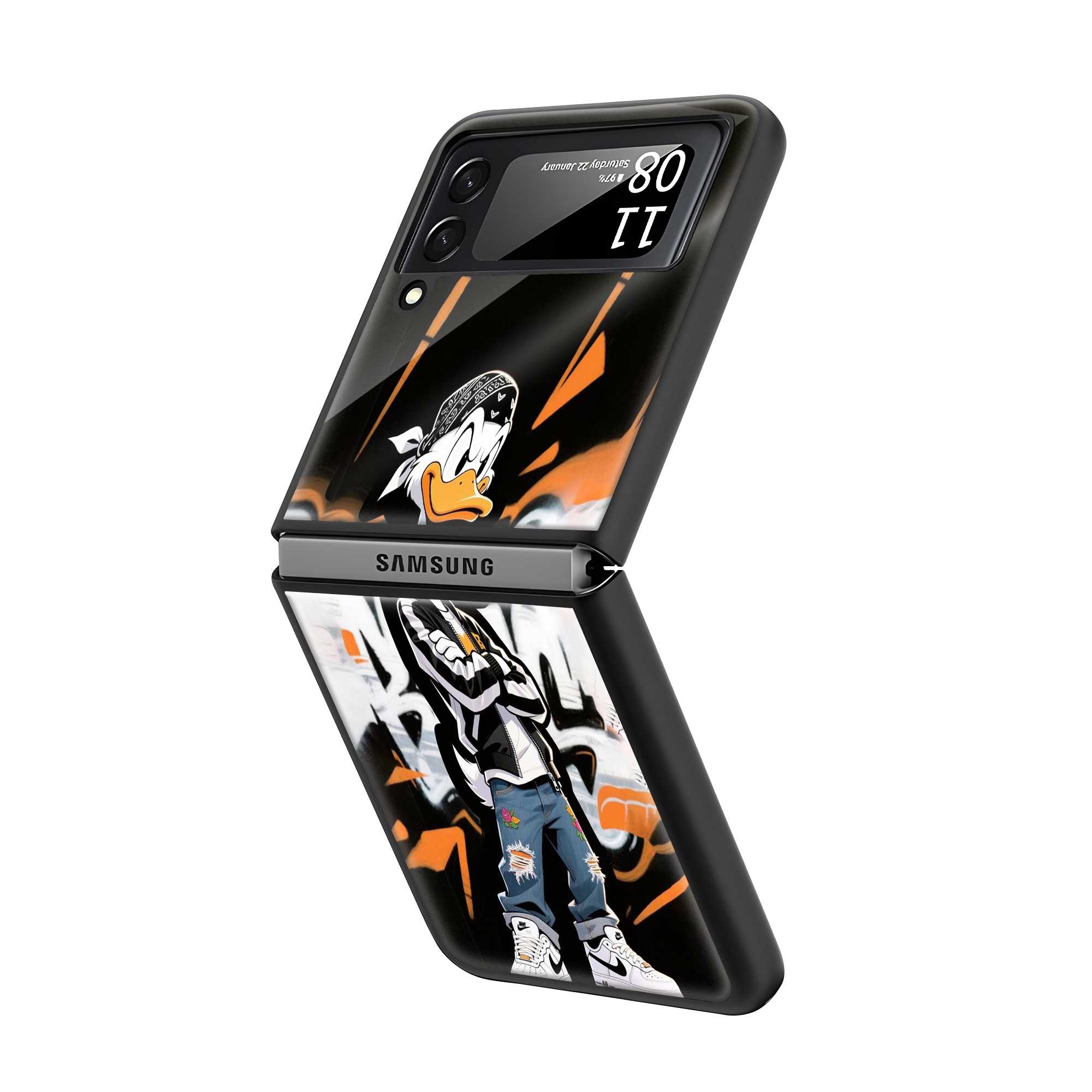 Donald Duck Samsung Z Flip Glass Case