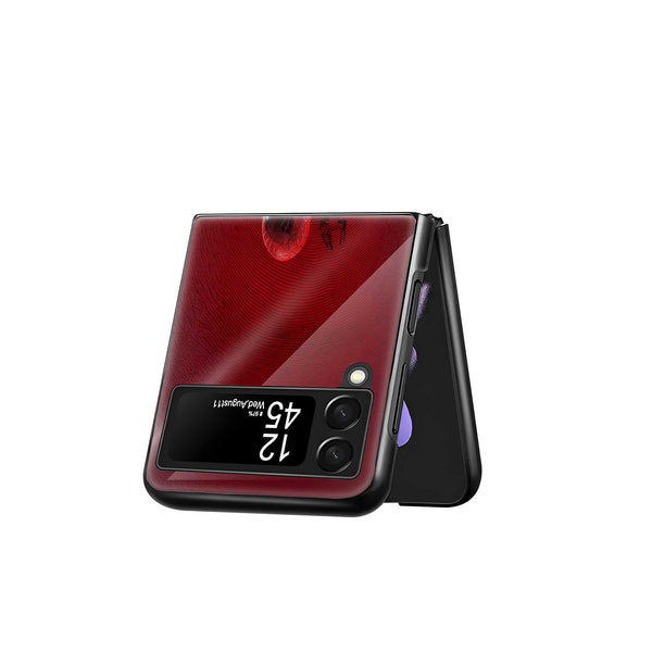 Double Web Samsung Z Flip Glass Case