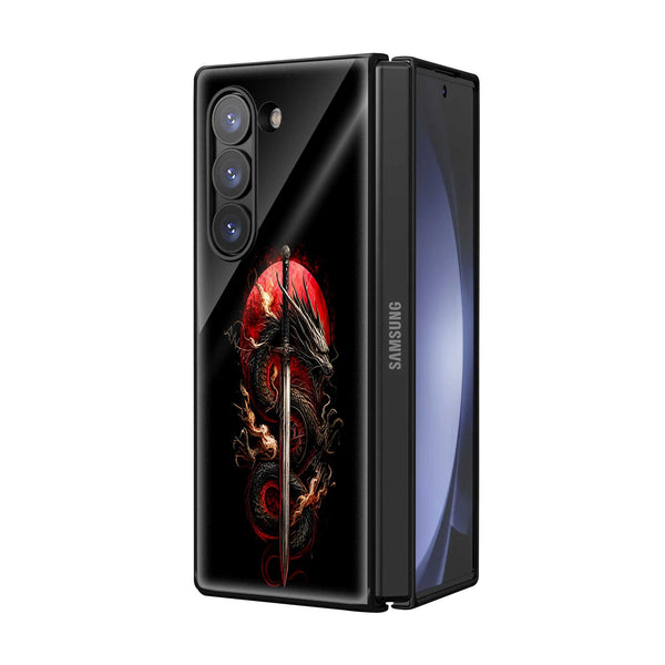Dragon Blade Samsung Z Fold Glass Case