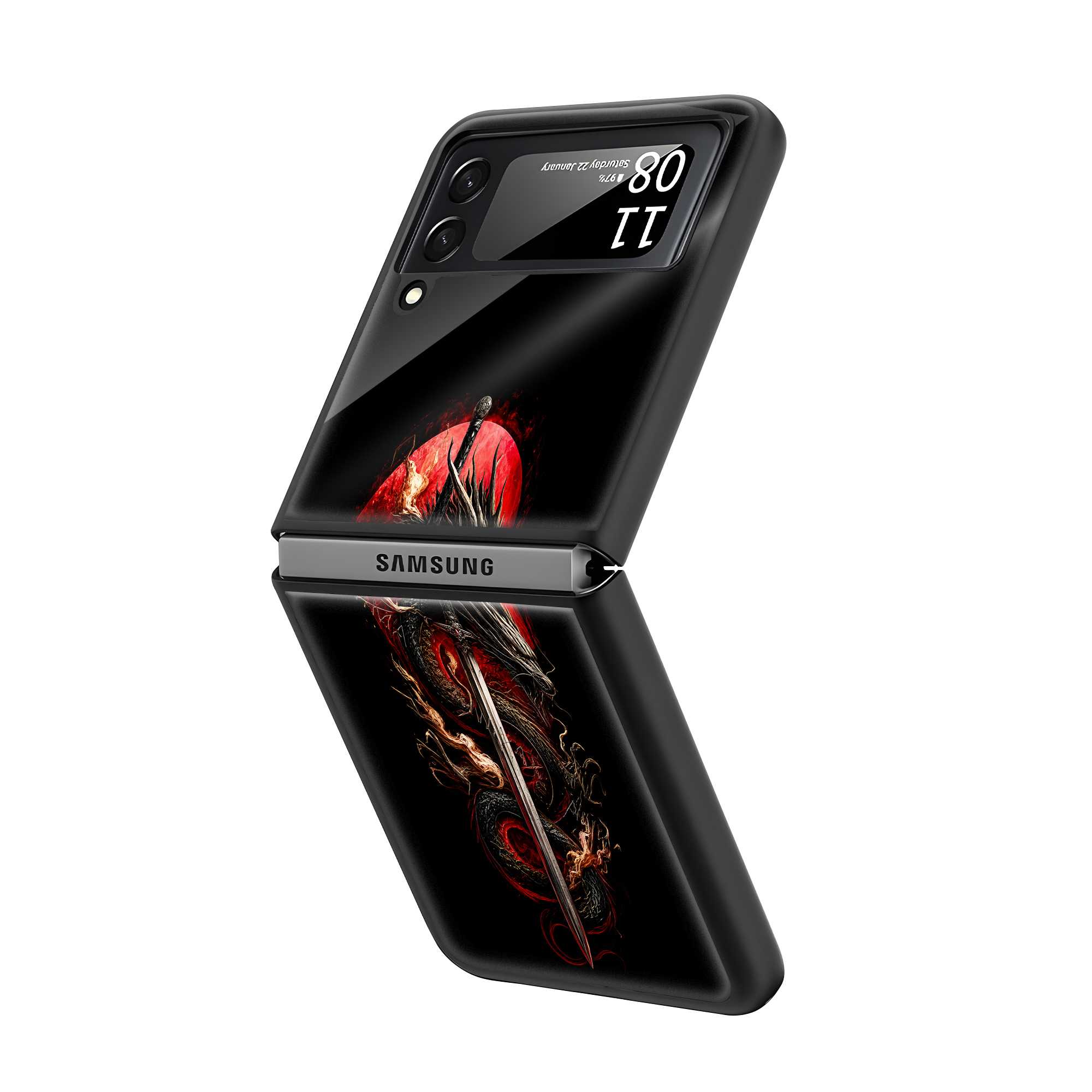 Dragon Blade Samsung Z Flip Glass Case