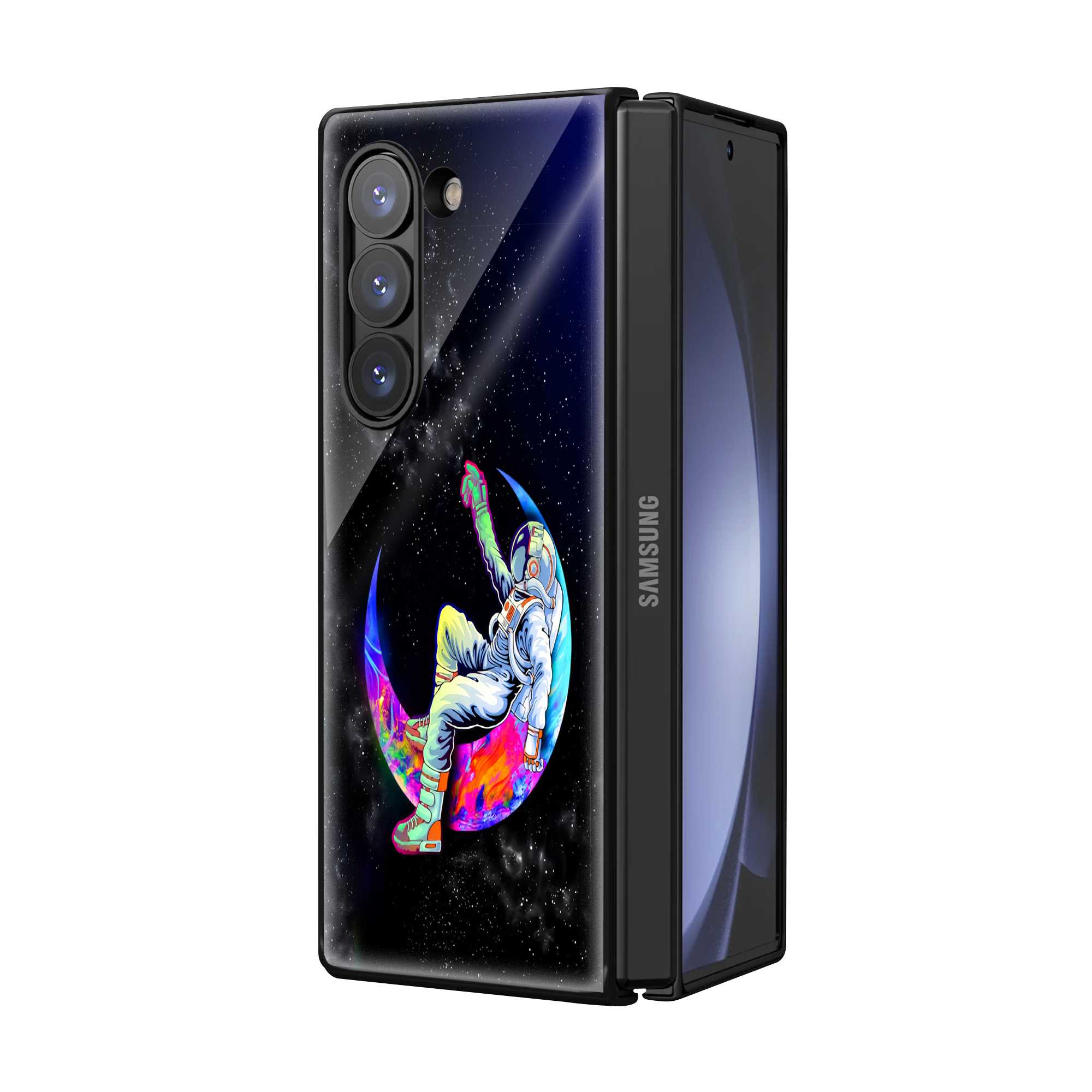 Dreamer's Moon Samsung Z Fold Glass Case