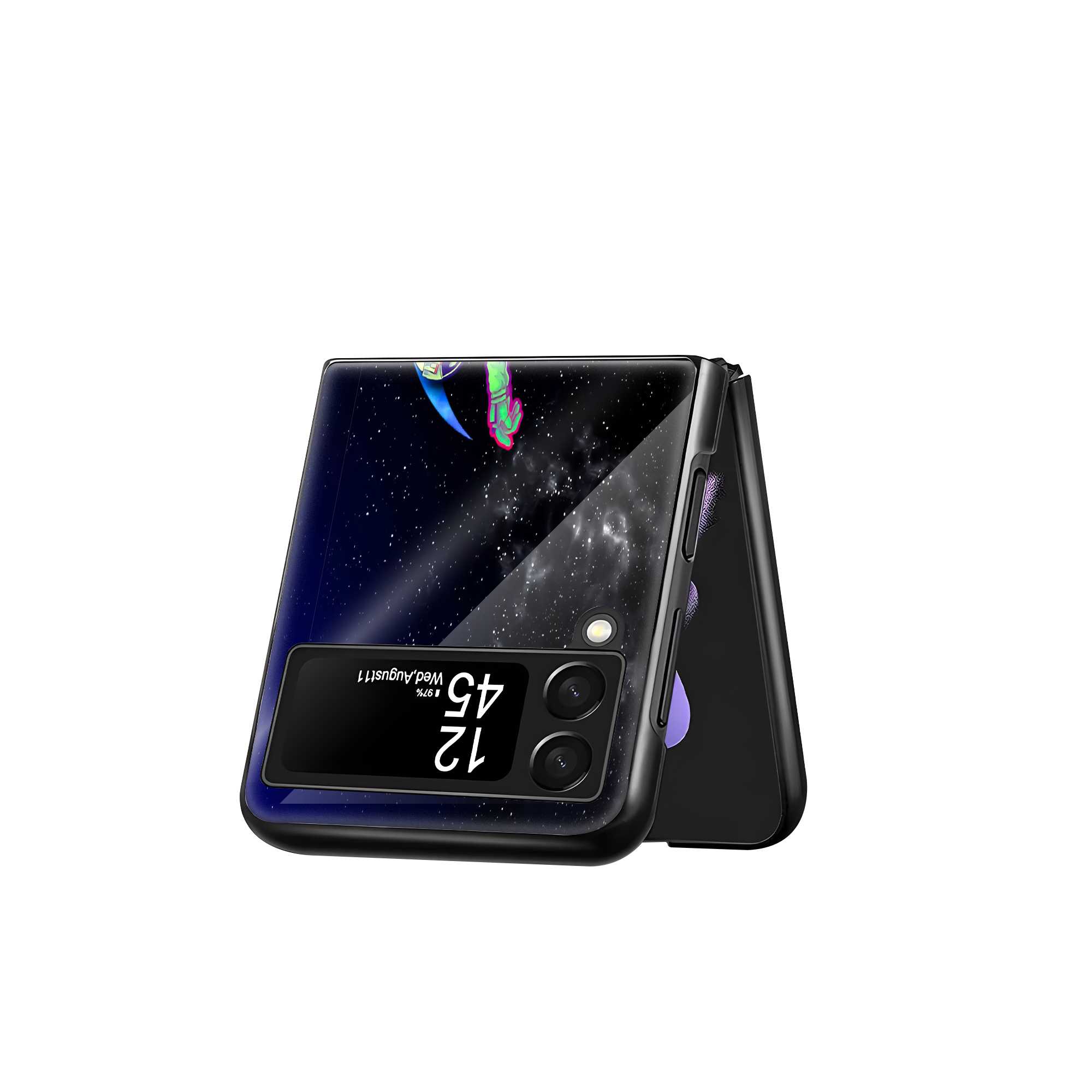 Dreamer's Moon Samsung Z Flip Glass Case