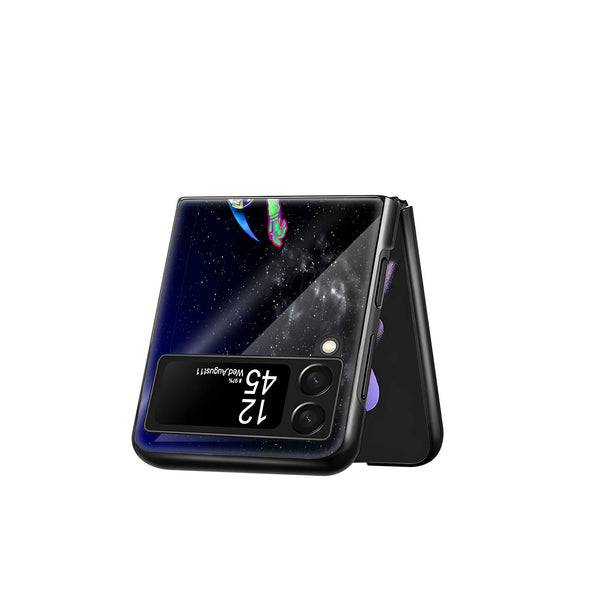 Dreamer's Moon Samsung Z Flip Glass Case
