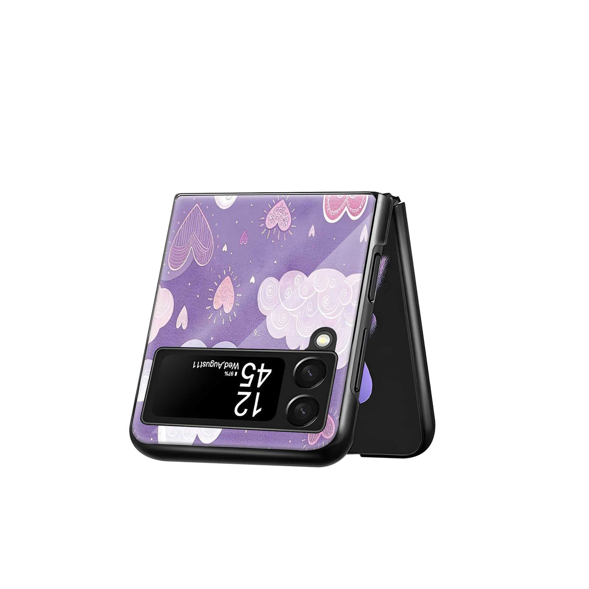 Dreamy Hearts Samsung Z Flip Glass Case