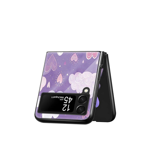 Dreamy Hearts Samsung Z Flip Glass Case