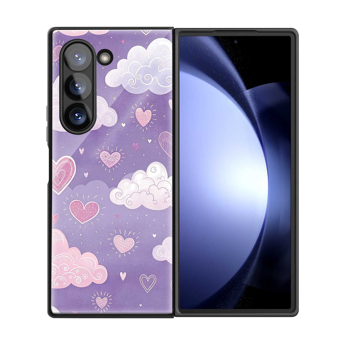 Dreamy Hearts Samsung Z Fold Glass Case