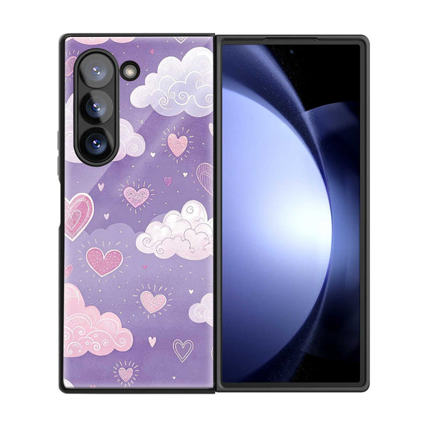 Dreamy Hearts Samsung Z Fold Glass Case