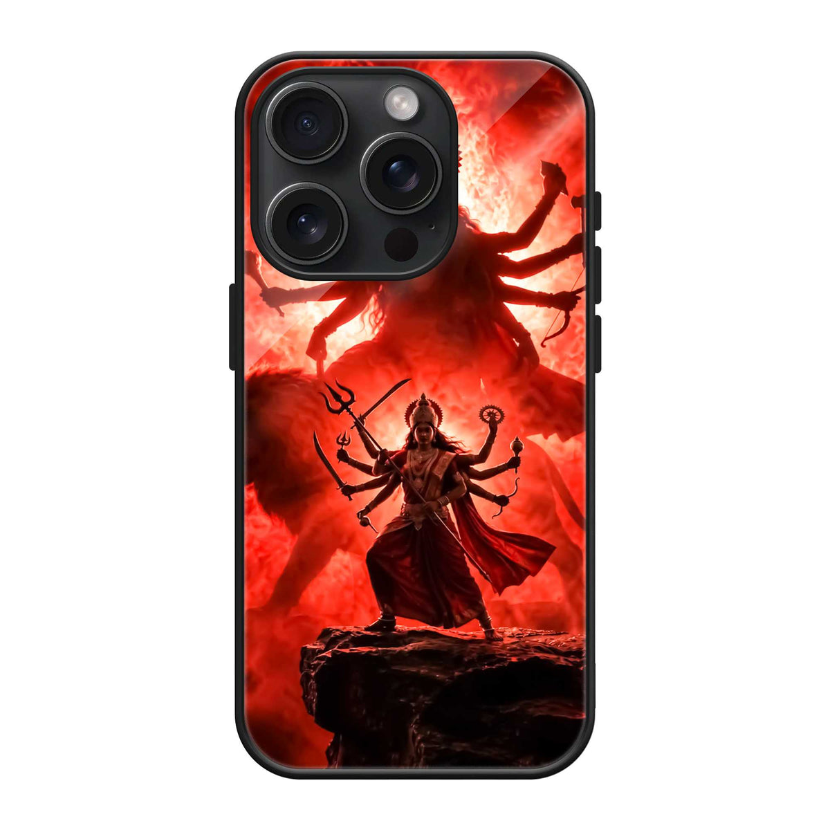 Durga Maa Glass Case