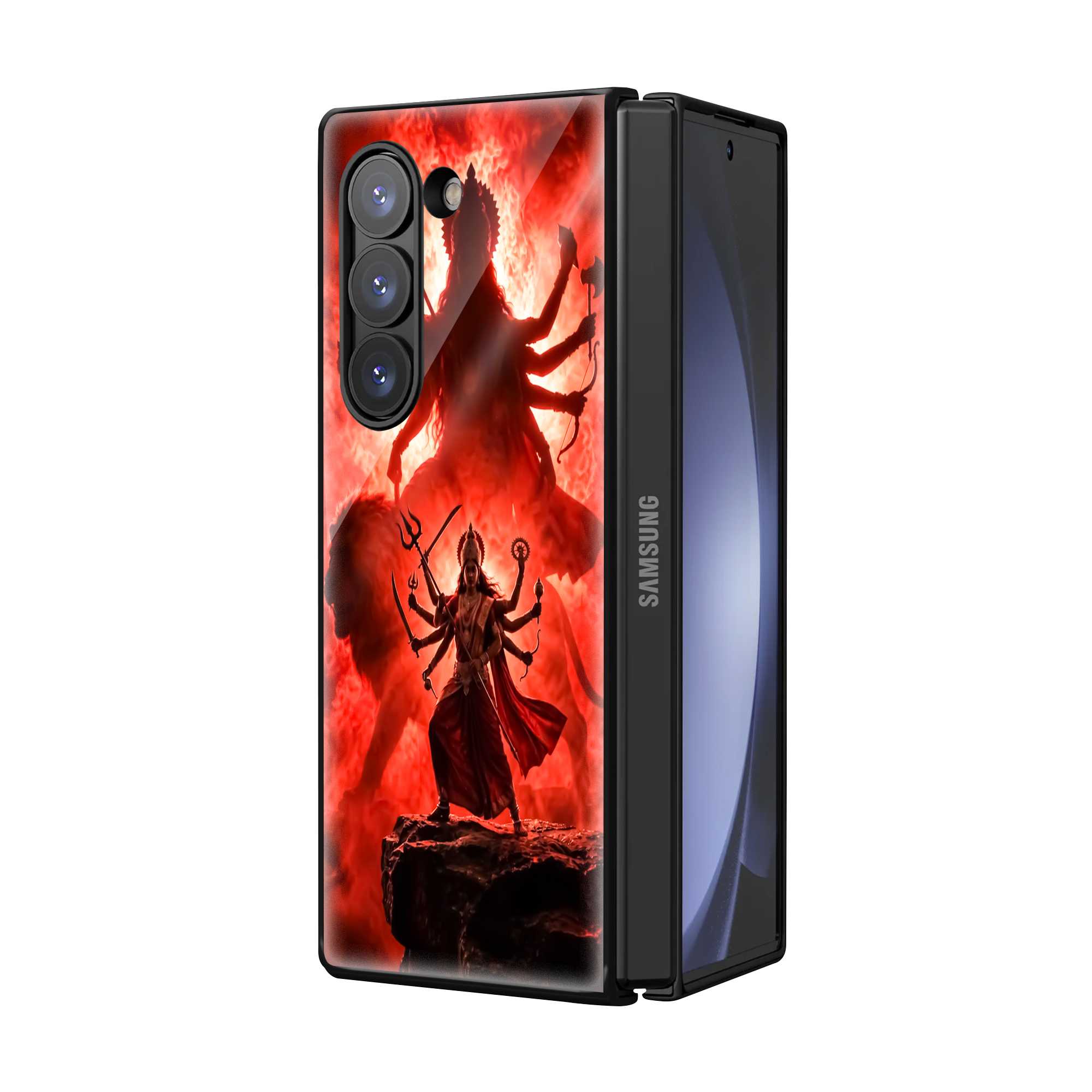Earthy Harmony Samsung Z Fold Glass Case Secondary image