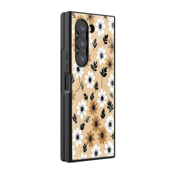 Earthy Bloom Samsung Z Fold Glass Case
