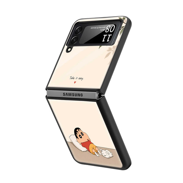 Easy Vibes Samsung Z Flip Glass Case