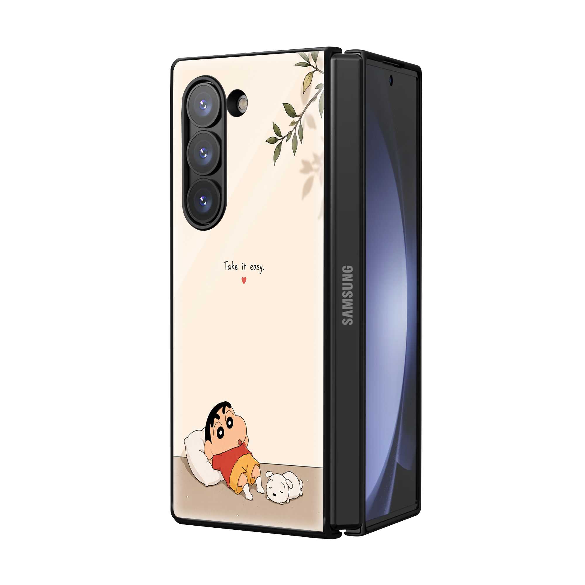 Easy Vibes Samsung Z Fold Glass Case Secondary image