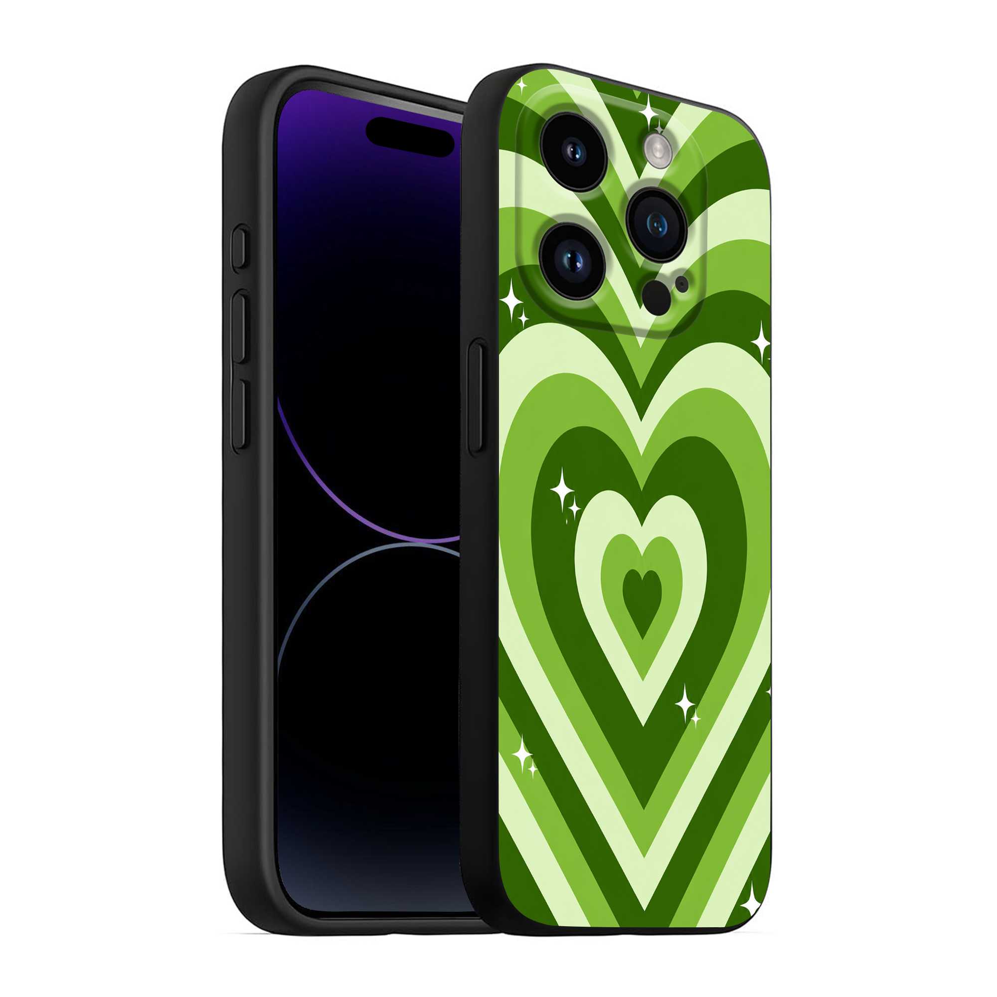 Emerald Hearts Silicone Case