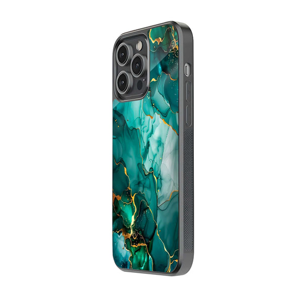 Emerald Veins Glass Case