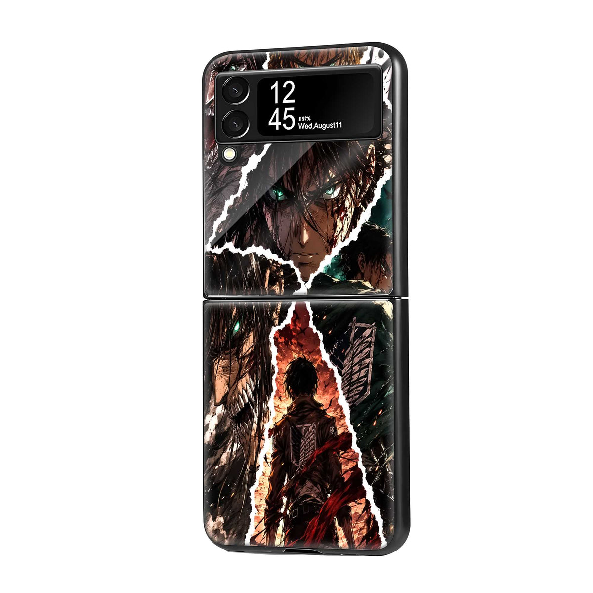 Eren Titan Fury Samsung Z Flip Glass Case